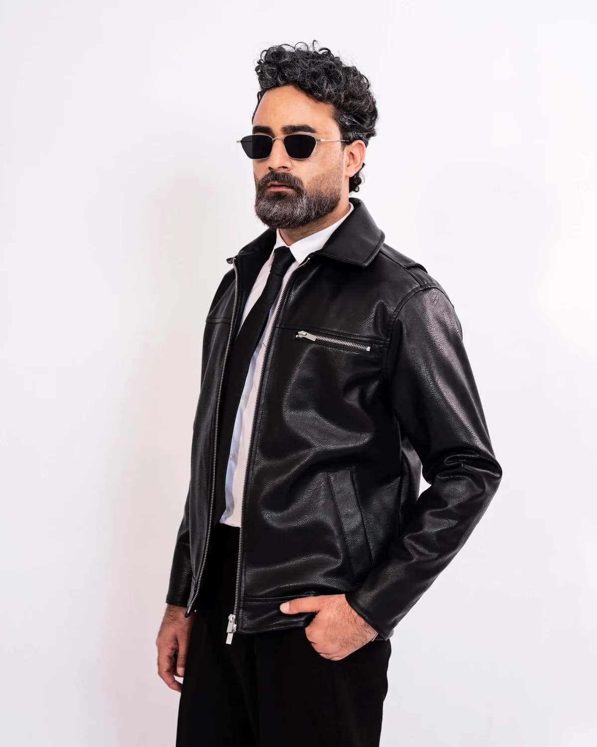 ARZAAL'S THE RICH BALCK LEATHER JACKET ST01 thumbnail 1
