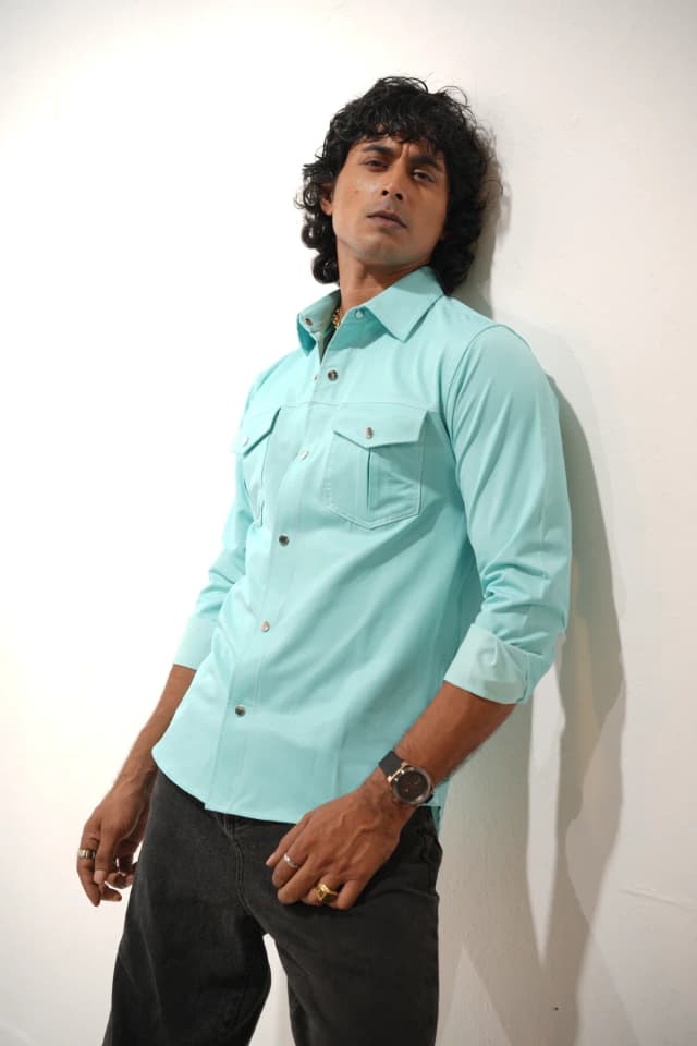 Electric Blue Shirt