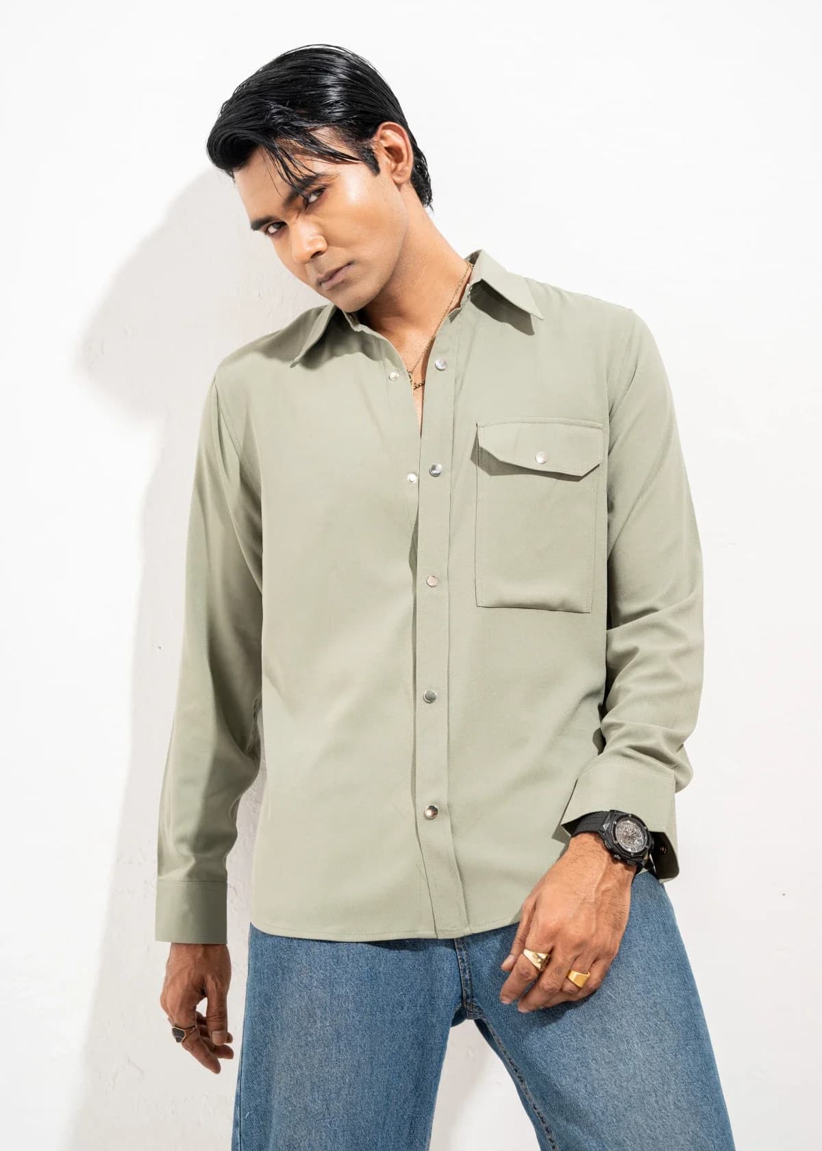 Camouflage Green Shirt thumbnail 1