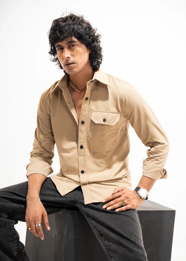 Pale Brown Shirt