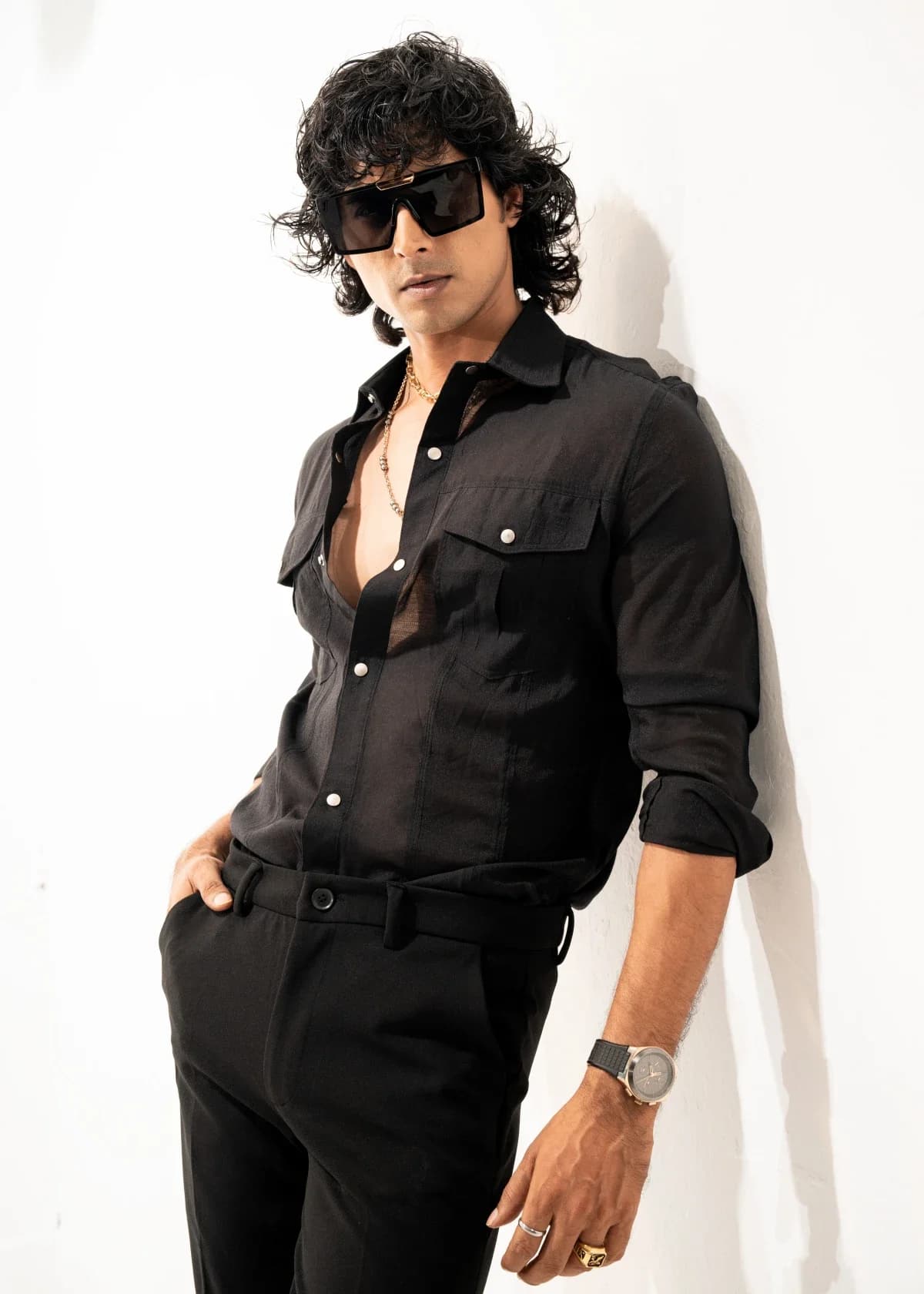 Black Transparent Shirt thumbnail 4