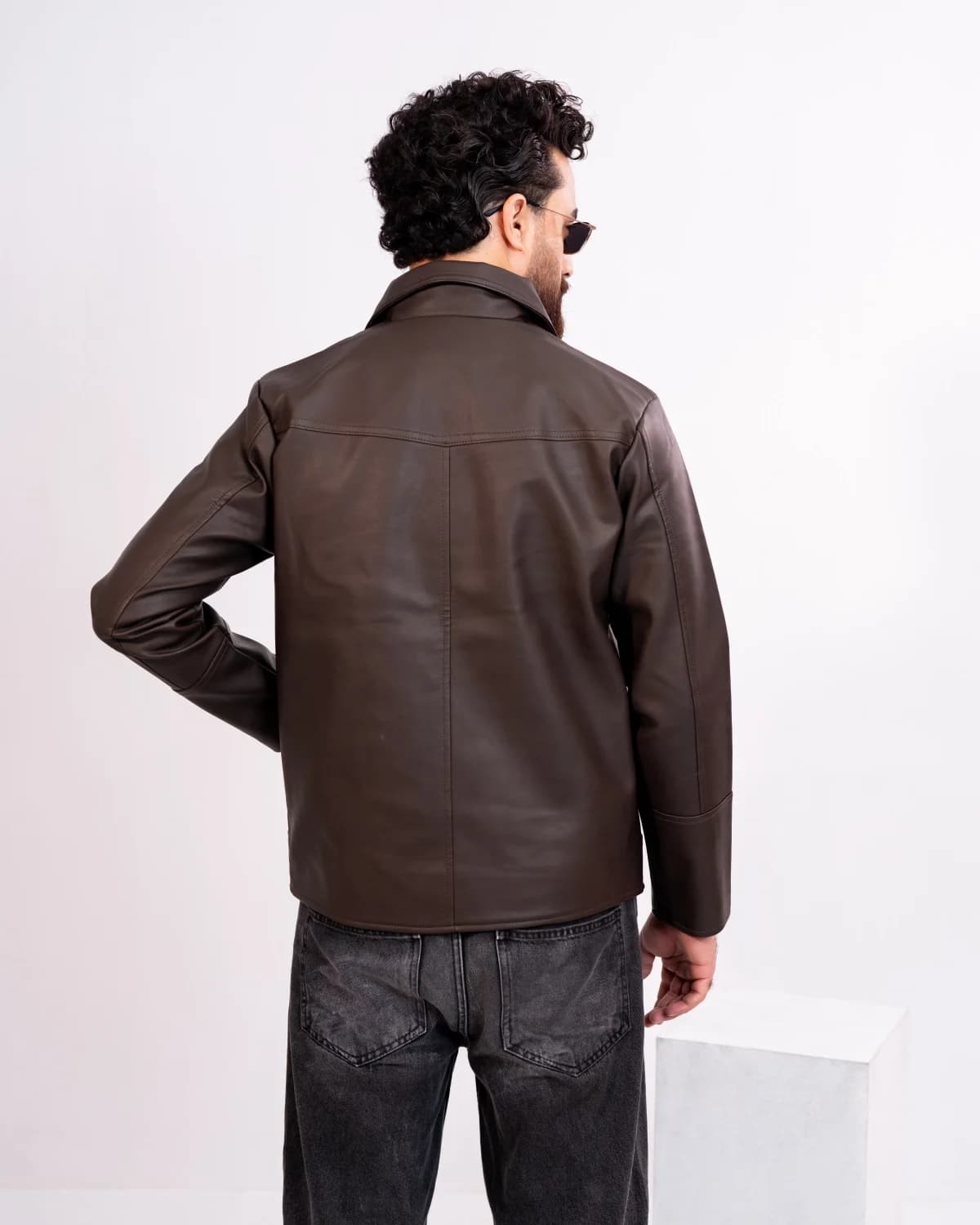 ARZAAL'S THE RICH DARK CHOCOLATE LEATHER JACKET ST5 thumbnail 7