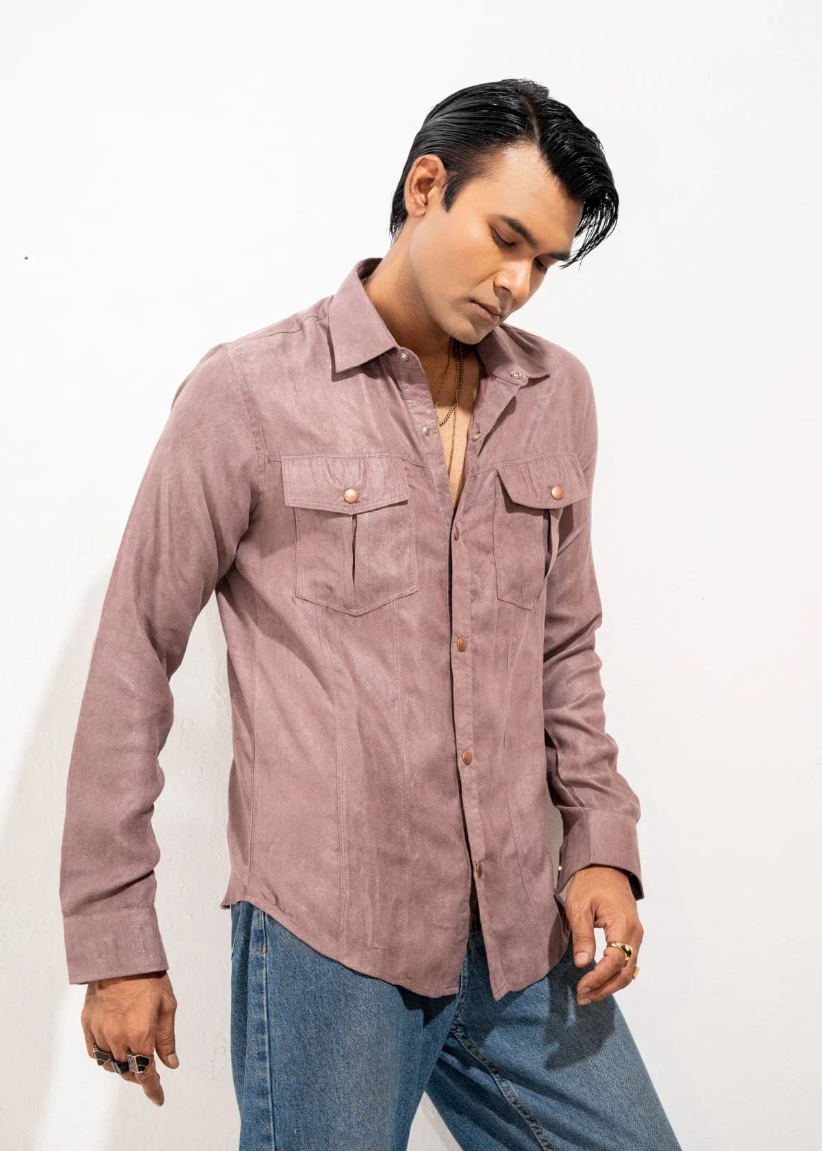 Salmon Gray Shirt thumbnail 2