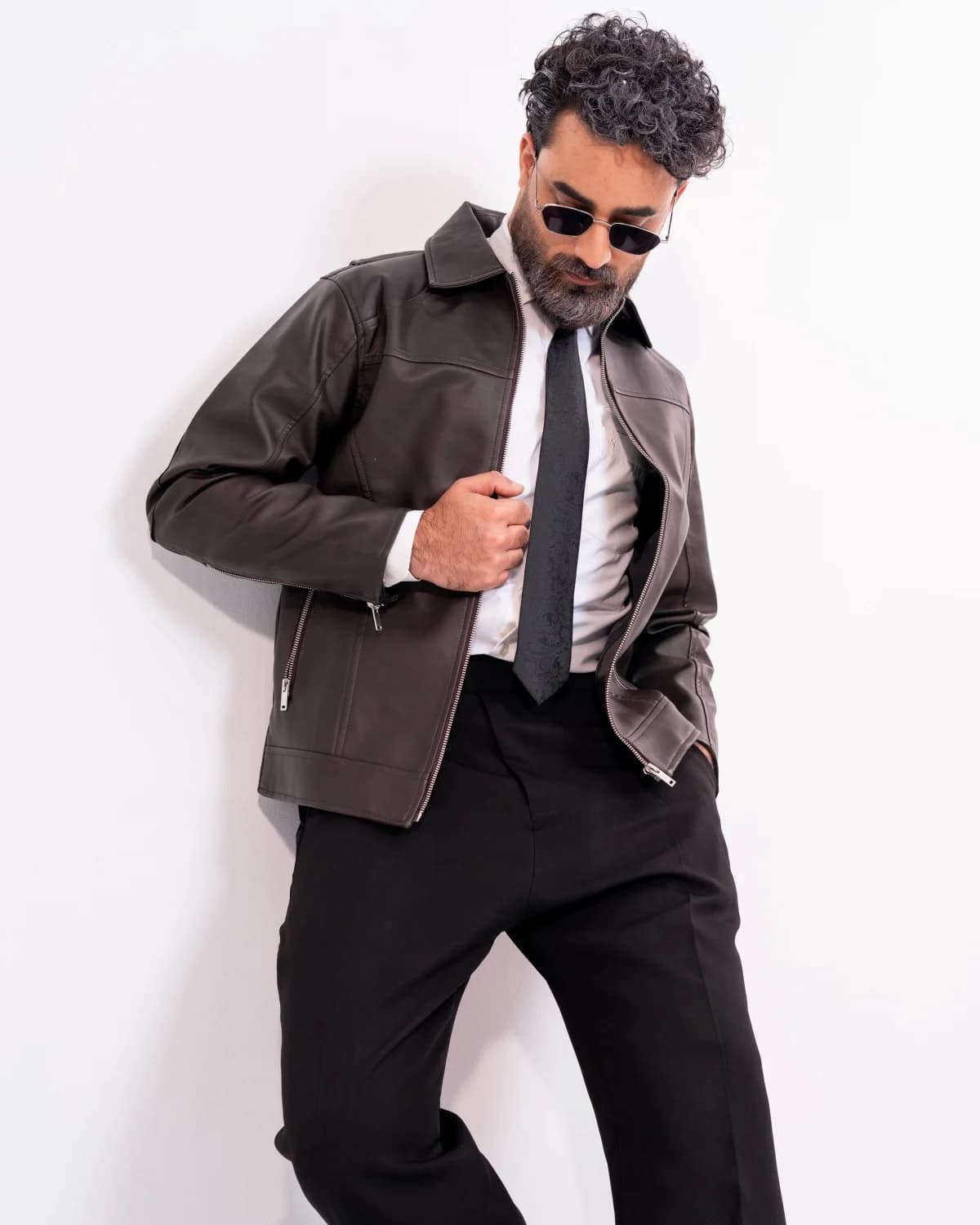 ARZAAL'S THE RICH DARK CHOCOLATE LEATHER JACKET ST3 thumbnail 5