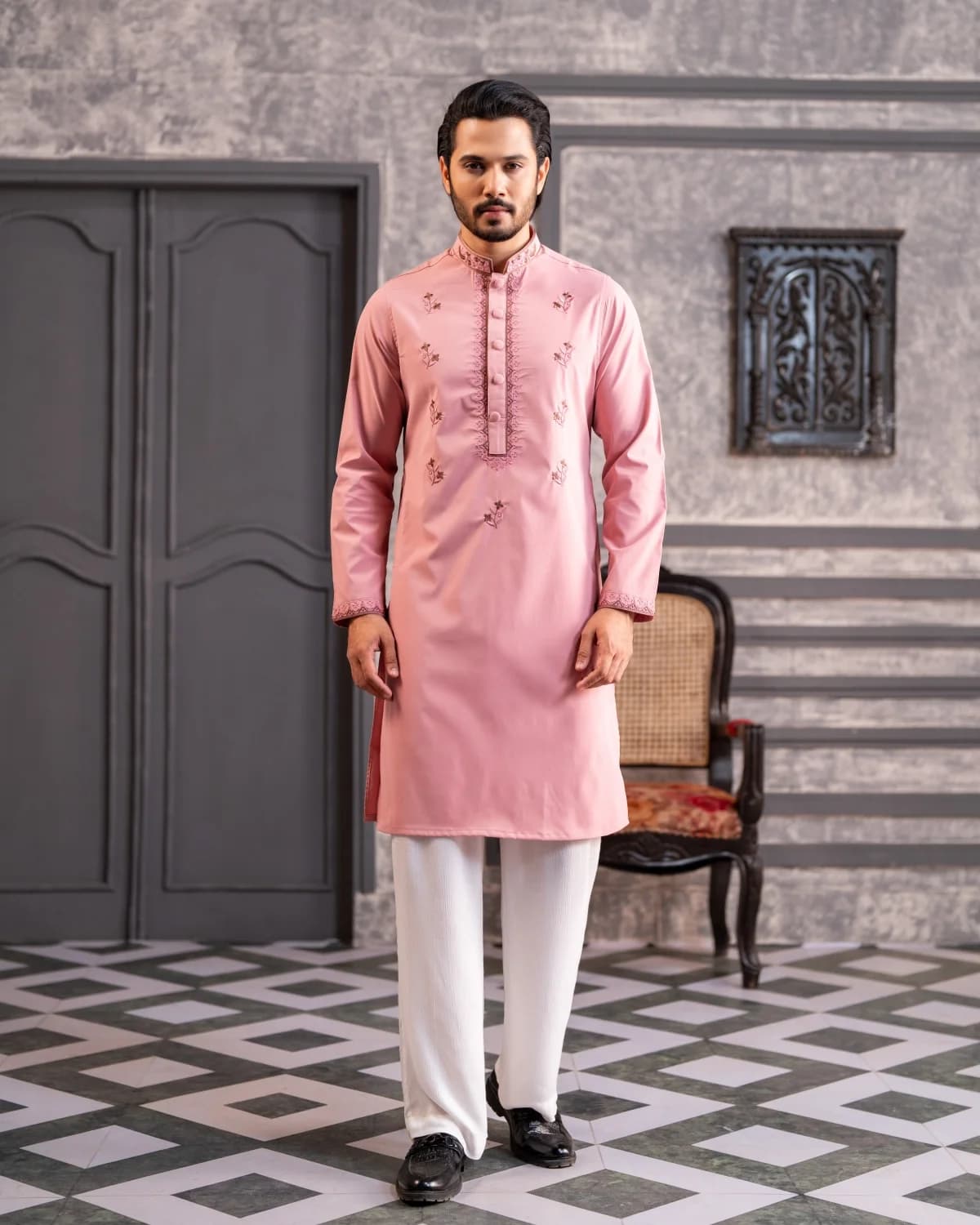 ARZAALS SHEHZAD SALMON PINK STA13 thumbnail 4