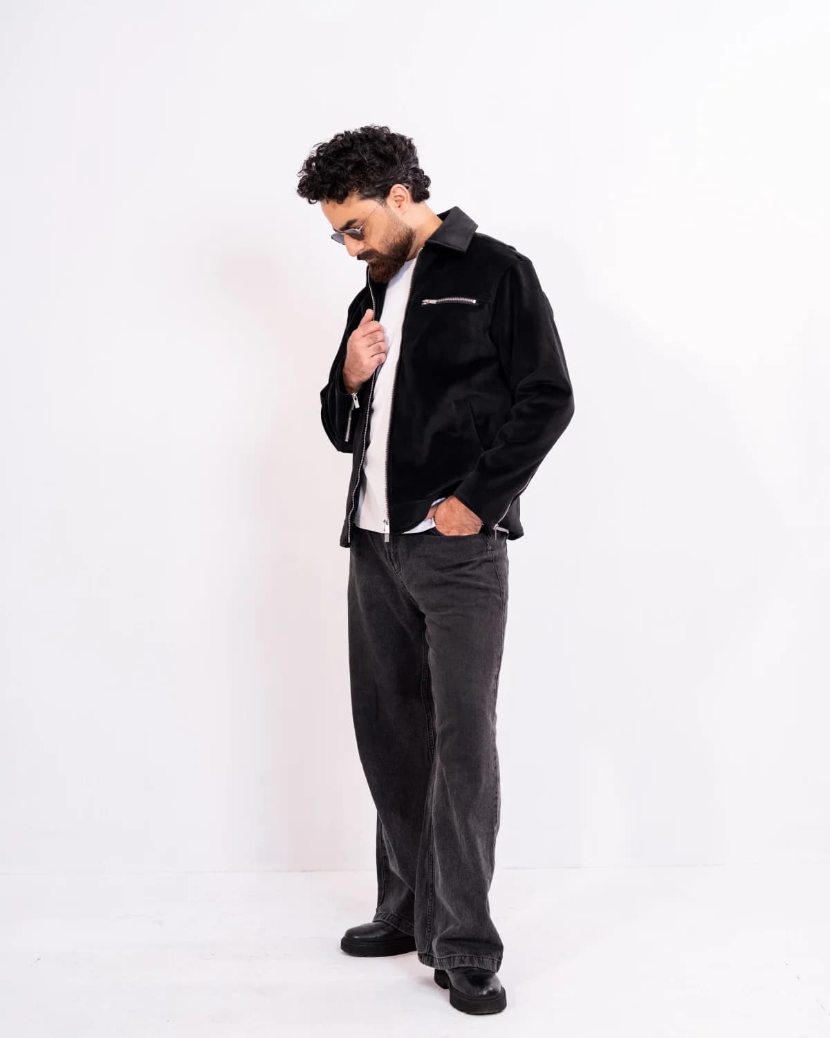 ARZAAL'S BLACK FAUX FUR JACKET ST01 thumbnail 4