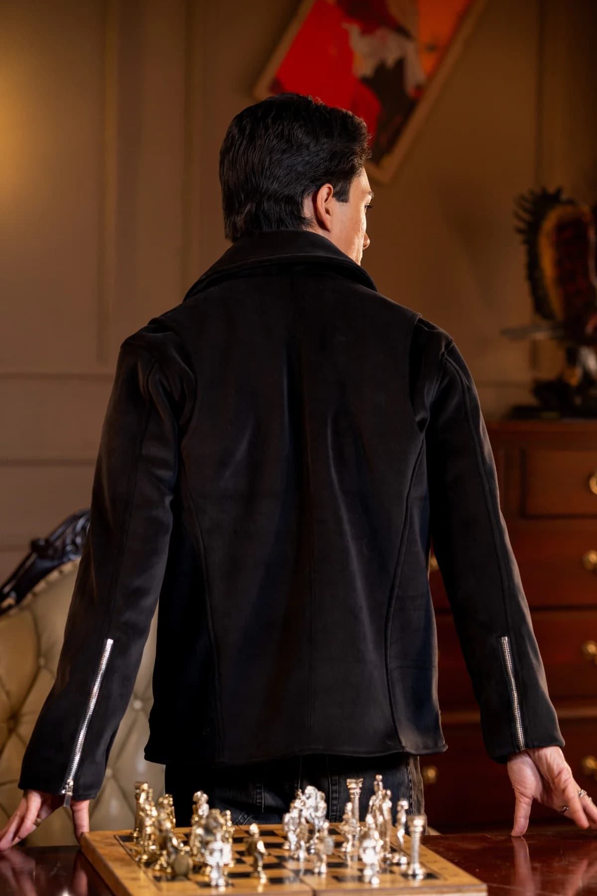ARZAAL'S BLACK FAUX FUR JACKET ST01 thumbnail 7