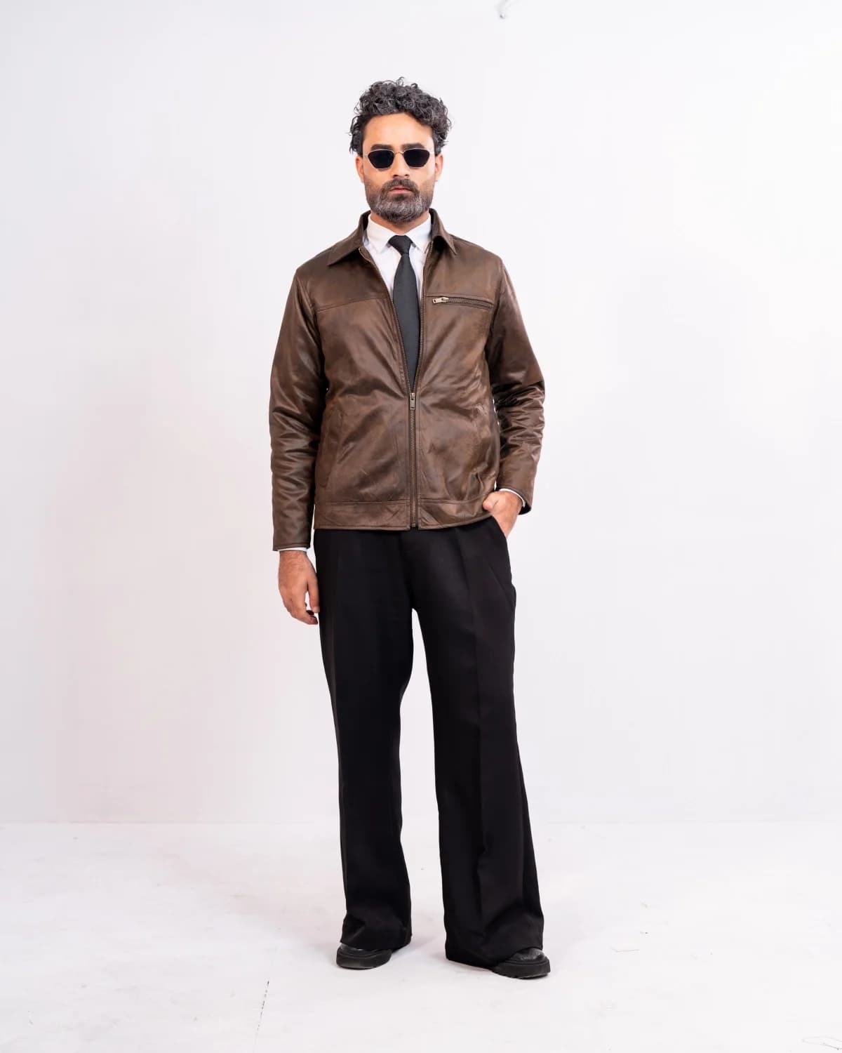 ARZAAL'S THE PULLUP BROWN SUEDE LEATHER JACKET ST01 thumbnail 4