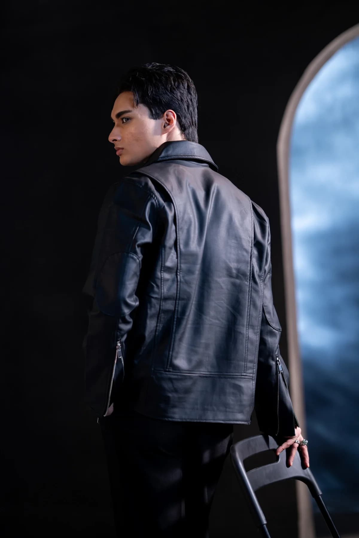 ARZAAL'S BLACK MATE LEATHER JACKET ST3 thumbnail 2