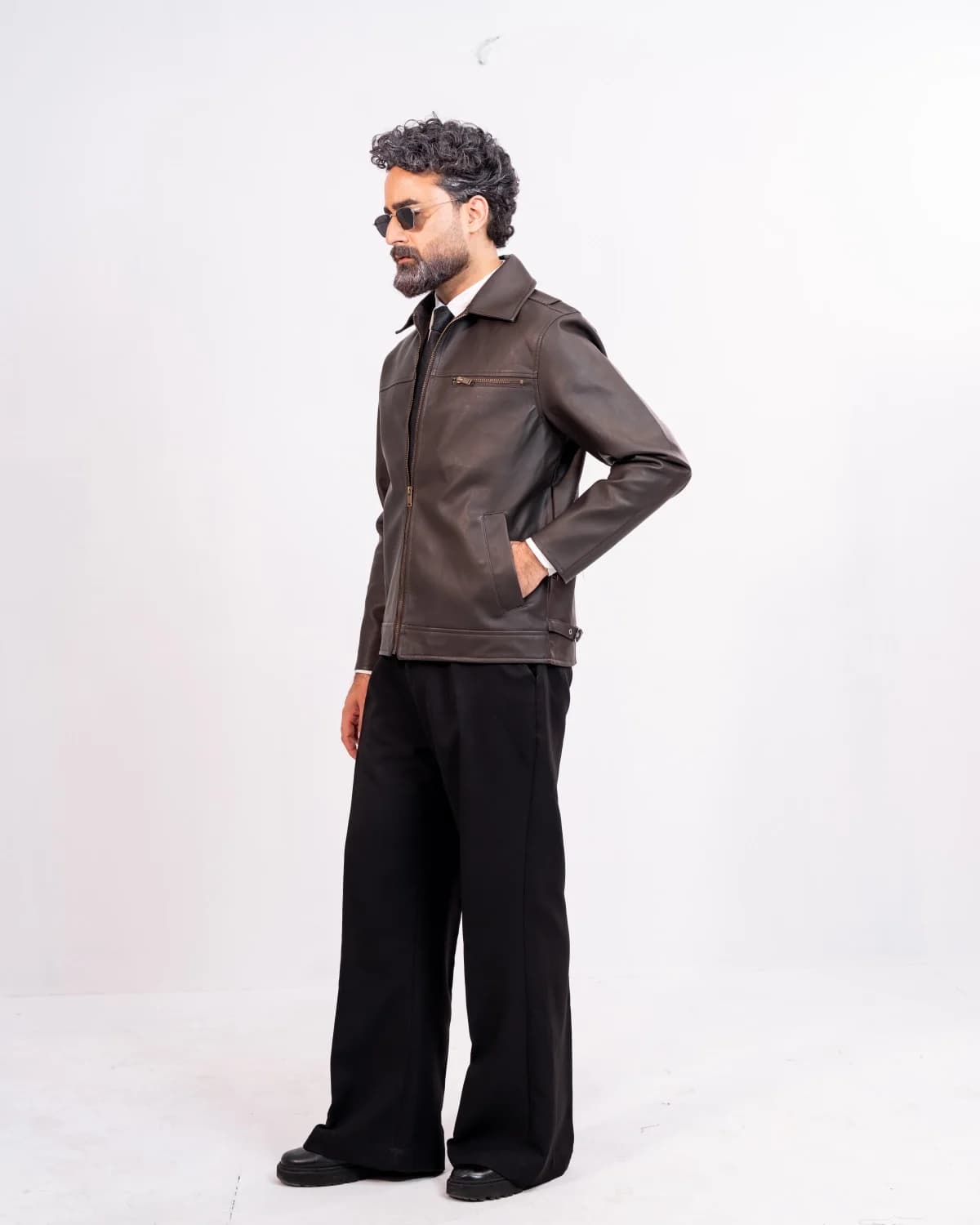 ARZAAL'S THE RICH DARK CHOCOLATE LEATHER JACKET ST01 thumbnail 4