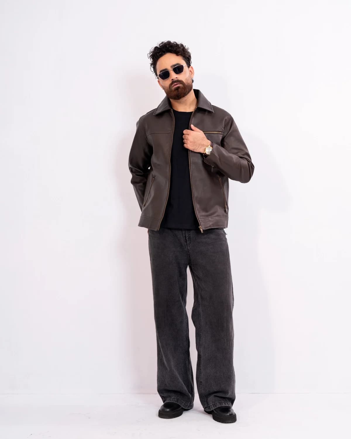 ARZAAL'S THE RICH DARK CHOCOLATE LEATHER JACKET ST2 thumbnail 4