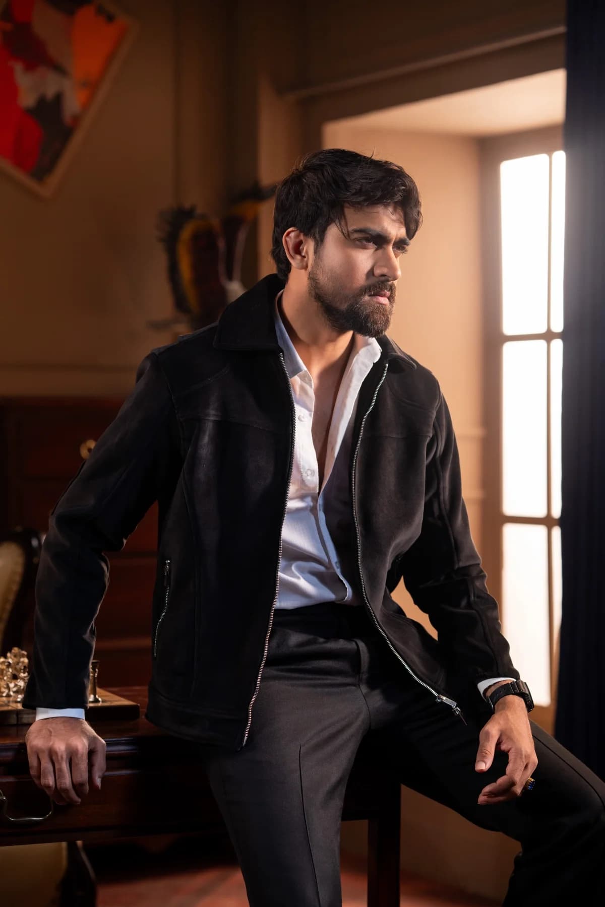 ARZAAL'S BLACK FAUX FUR JACKET ST3 thumbnail 2