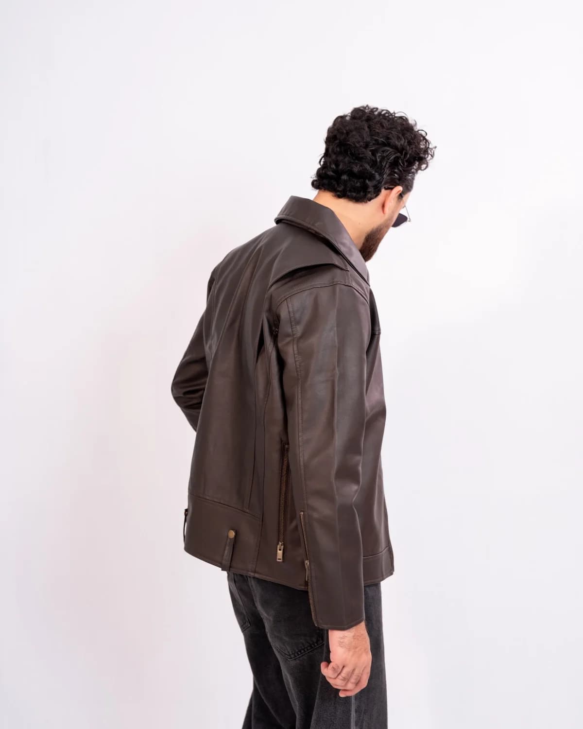 ARZAAL'S THE RICH DARK CHOCOLATE LEATHER JACKET ST2 thumbnail 2