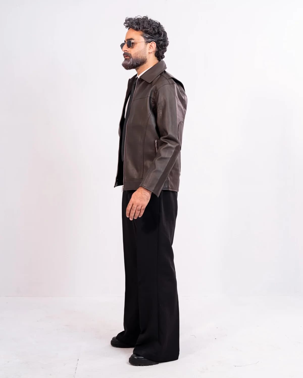 ARZAAL'S THE RICH DARK CHOCOLATE LEATHER JACKET ST3 thumbnail 2