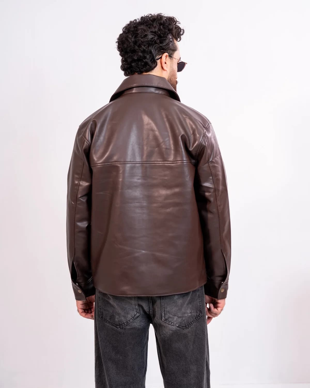 ARZAAL'S THE RICH ESPRESSO BROWN LEATHER JACKET ST10 thumbnail 5