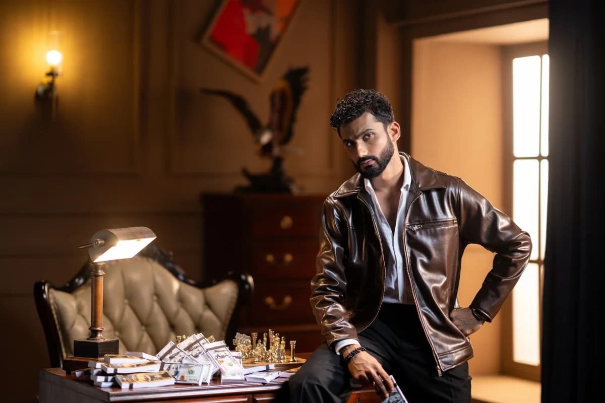 ARZAAL'S THE RICH CHESTNUT BROWN LEATHER JACKET ST01 thumbnail 3