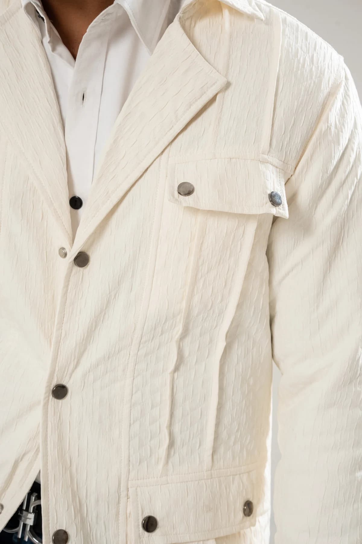 Mens White Chester Jacket thumbnail 3