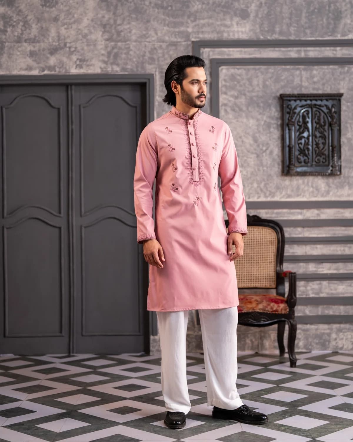 ARZAALS SHEHZAD SALMON PINK STA13 thumbnail 3
