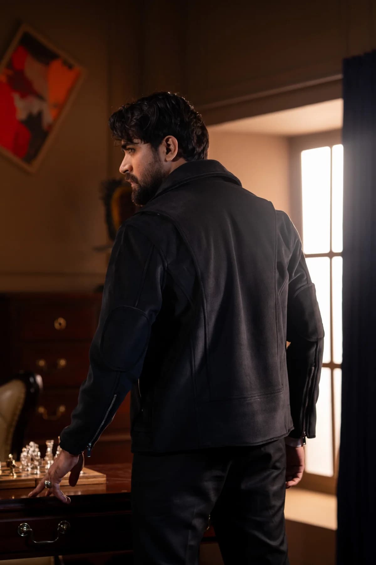 ARZAAL'S BLACK FAUX FUR JACKET ST3 thumbnail 3