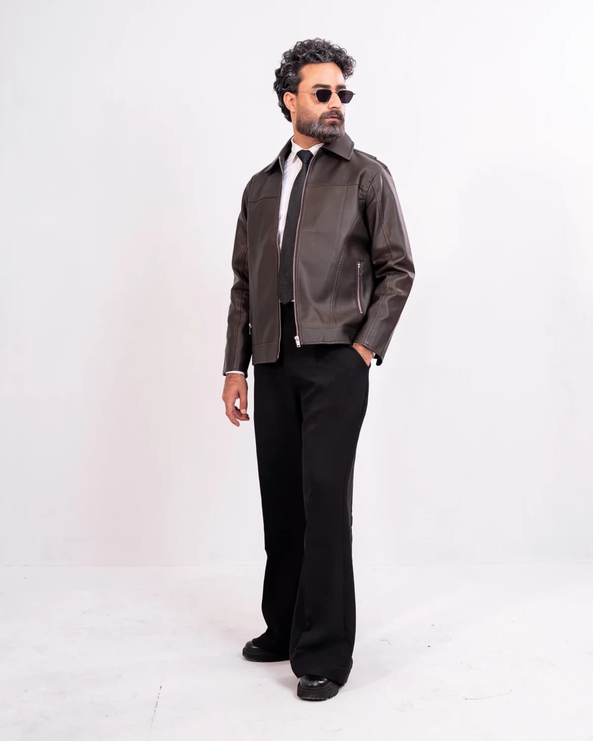 ARZAAL'S THE RICH DARK CHOCOLATE LEATHER JACKET ST3 thumbnail 3