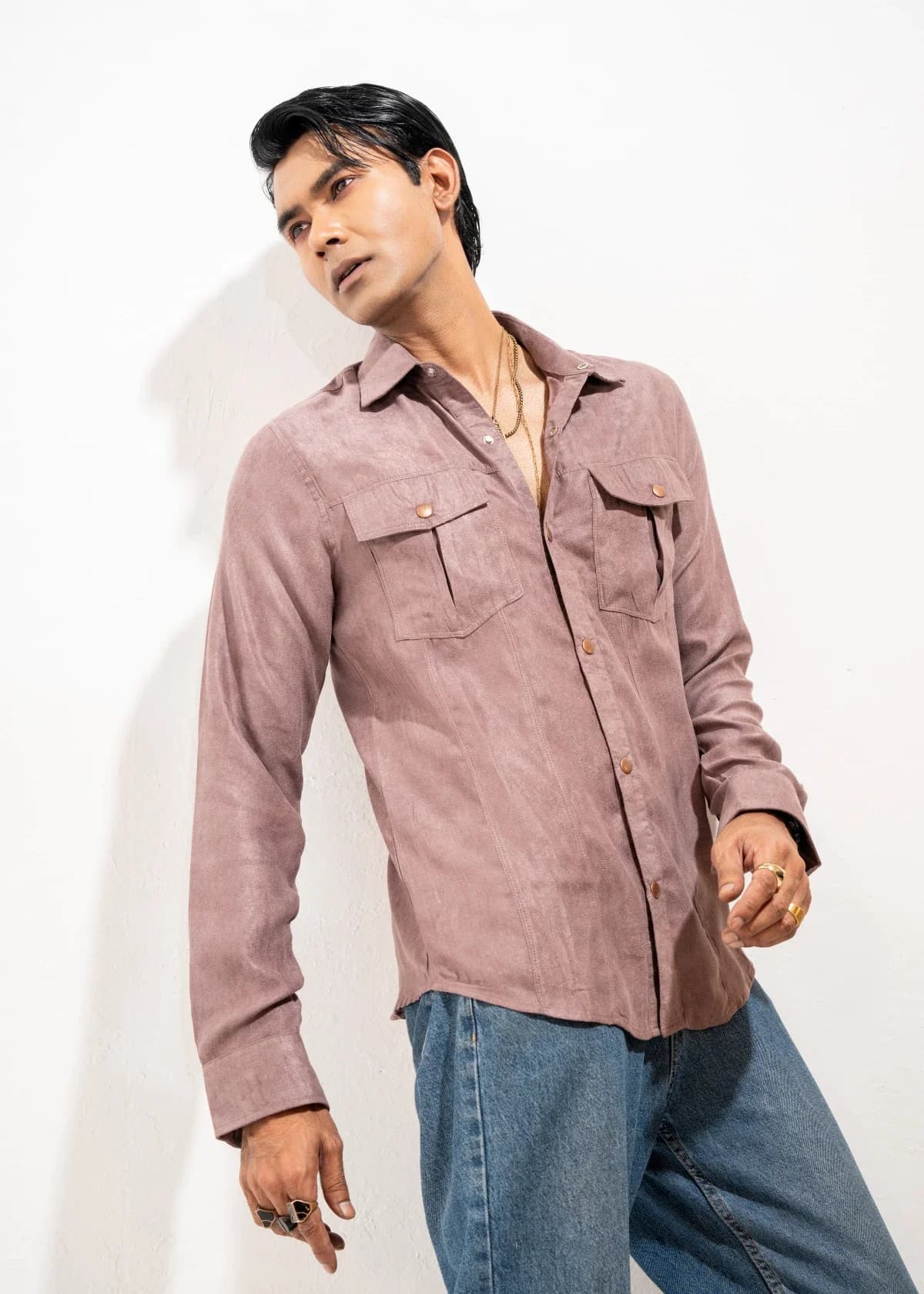 Salmon Gray Shirt thumbnail 4